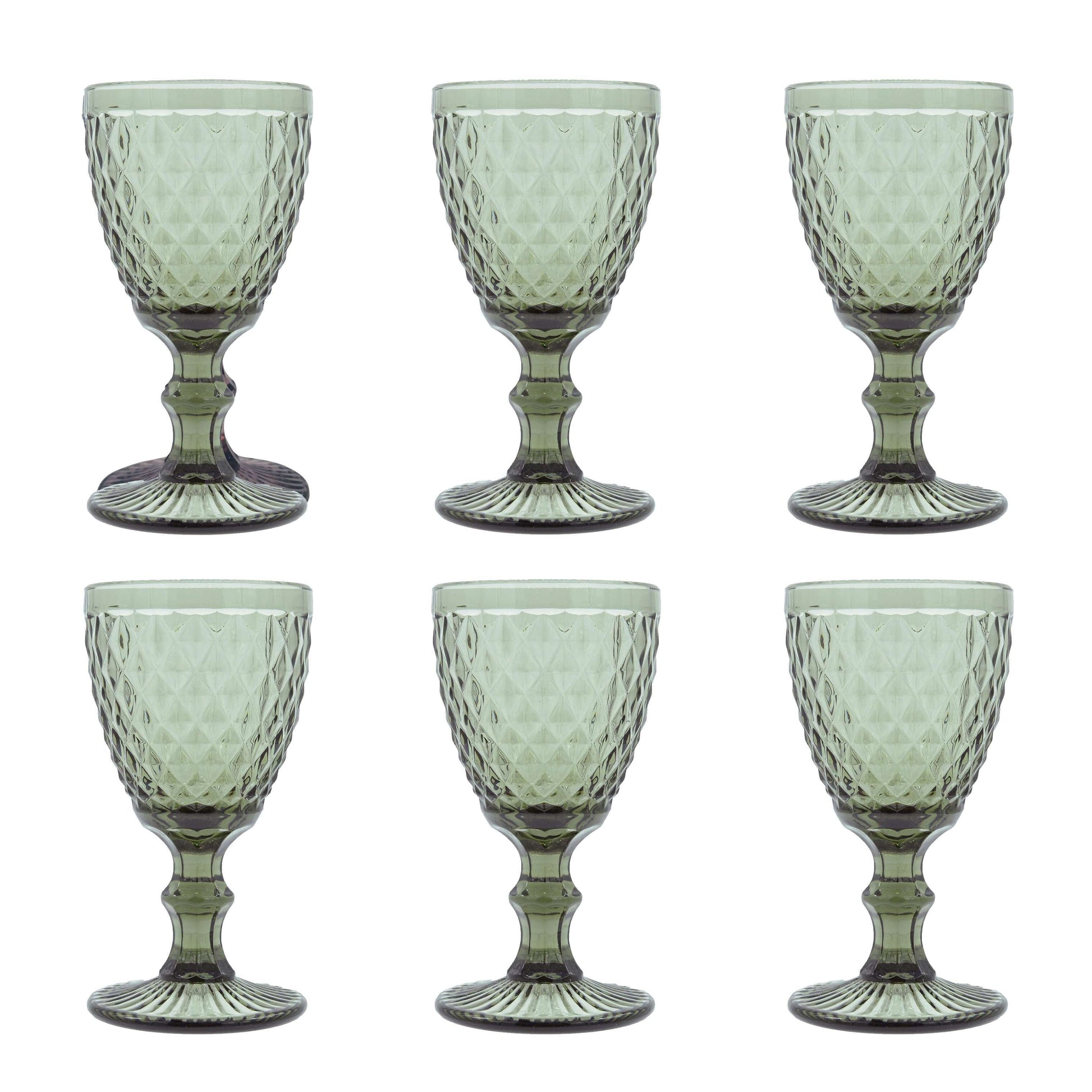 Medard de Noblat - Diamond - Wine Glass 20cl - Smoked (set of 6) Medard de Noblat 