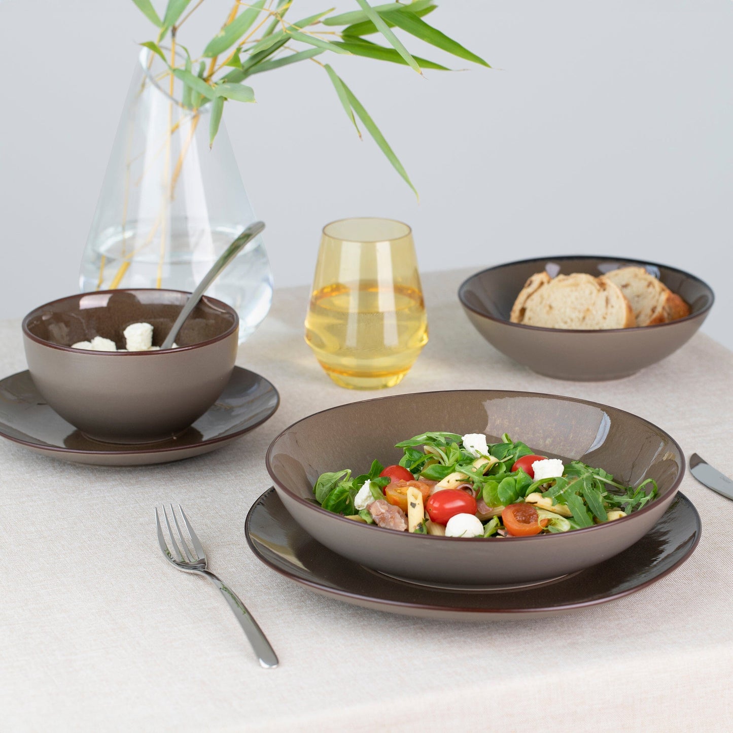 Medard de Noblat - Feeling Bronze Gourmetbord 24.5 cm (set van 6) Gourmetbord Medard de Noblat 