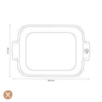 Peugeot - Appolia Ovenschaal Rechthoekig 32 cm Saffraangeel Ovenschaal Peugeot 