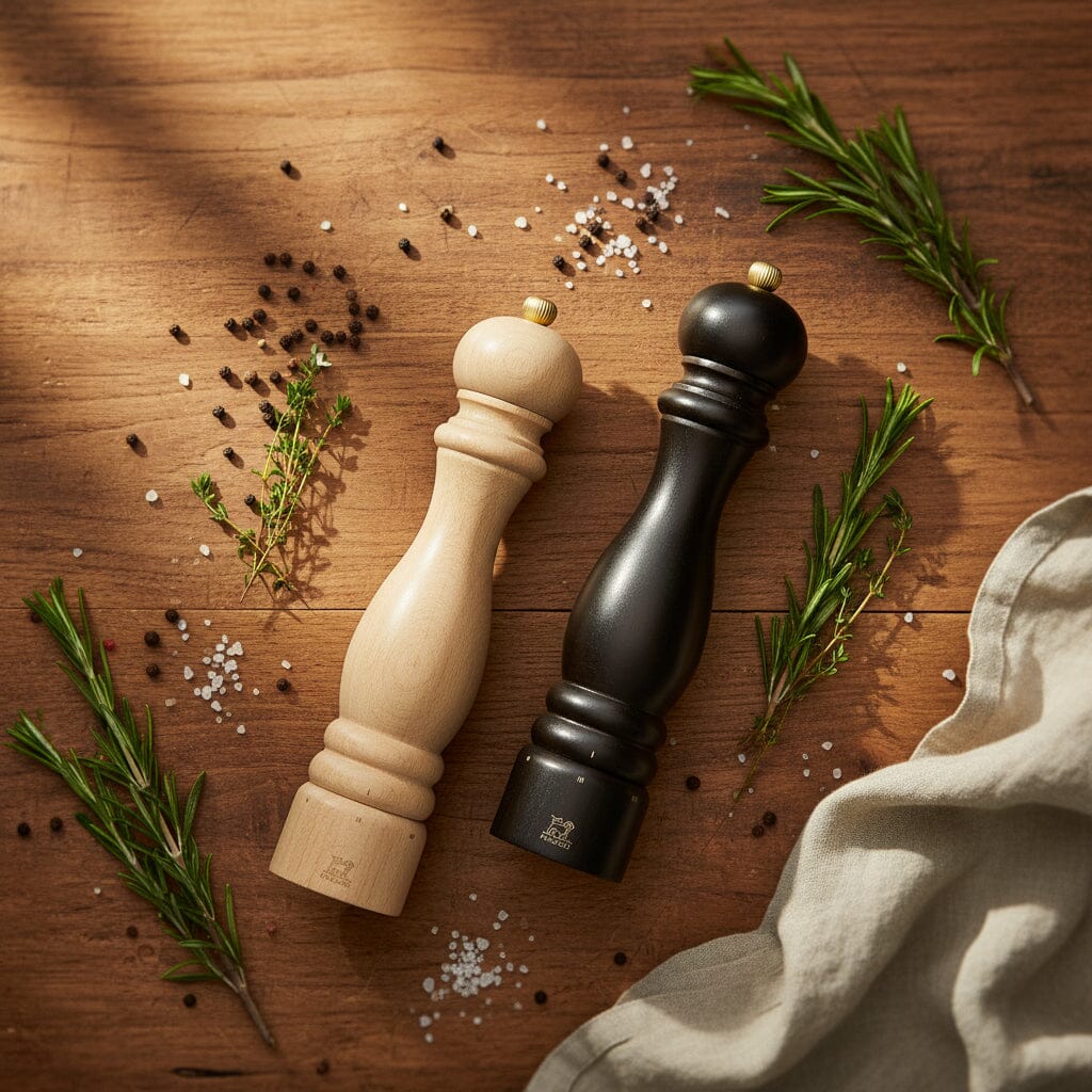 Peugeot - Paris Peper- en Zoutmolen set 30 cm Chocolade en Naturel Peper- en Zoutmolen set Peugeot 