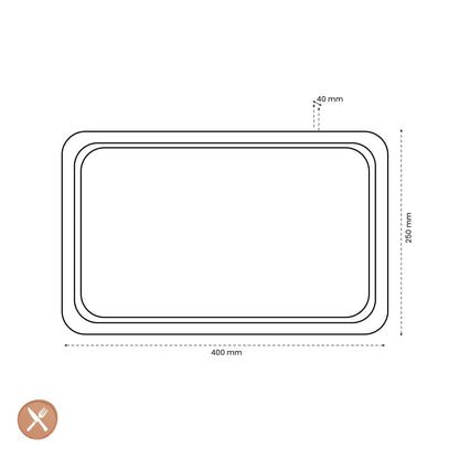 Satake - Wooden Cutting Board with Groove 40 x 25 x 4 cm Satake 