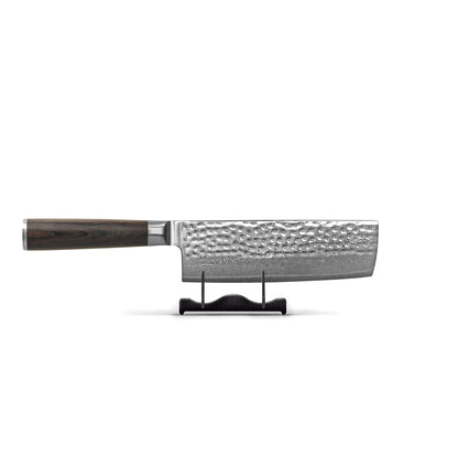 Shinrai Knives - Hammered Damast BR 3-delige Messenset - Koksmes + Nakiri + Santoku Messenset Shinrai Knives 