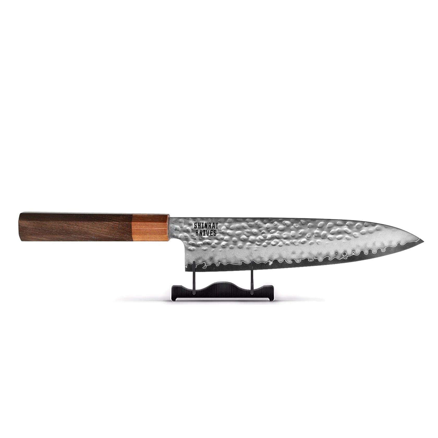 Couteaux Shinrai - Coffret exclusif Kigami en acier damassé (7 pièces) + bloc à couteaux simple face