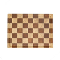 Shinrai Knives - Planche à découper de luxe pour échecs - Bois de bout - Ensemble
