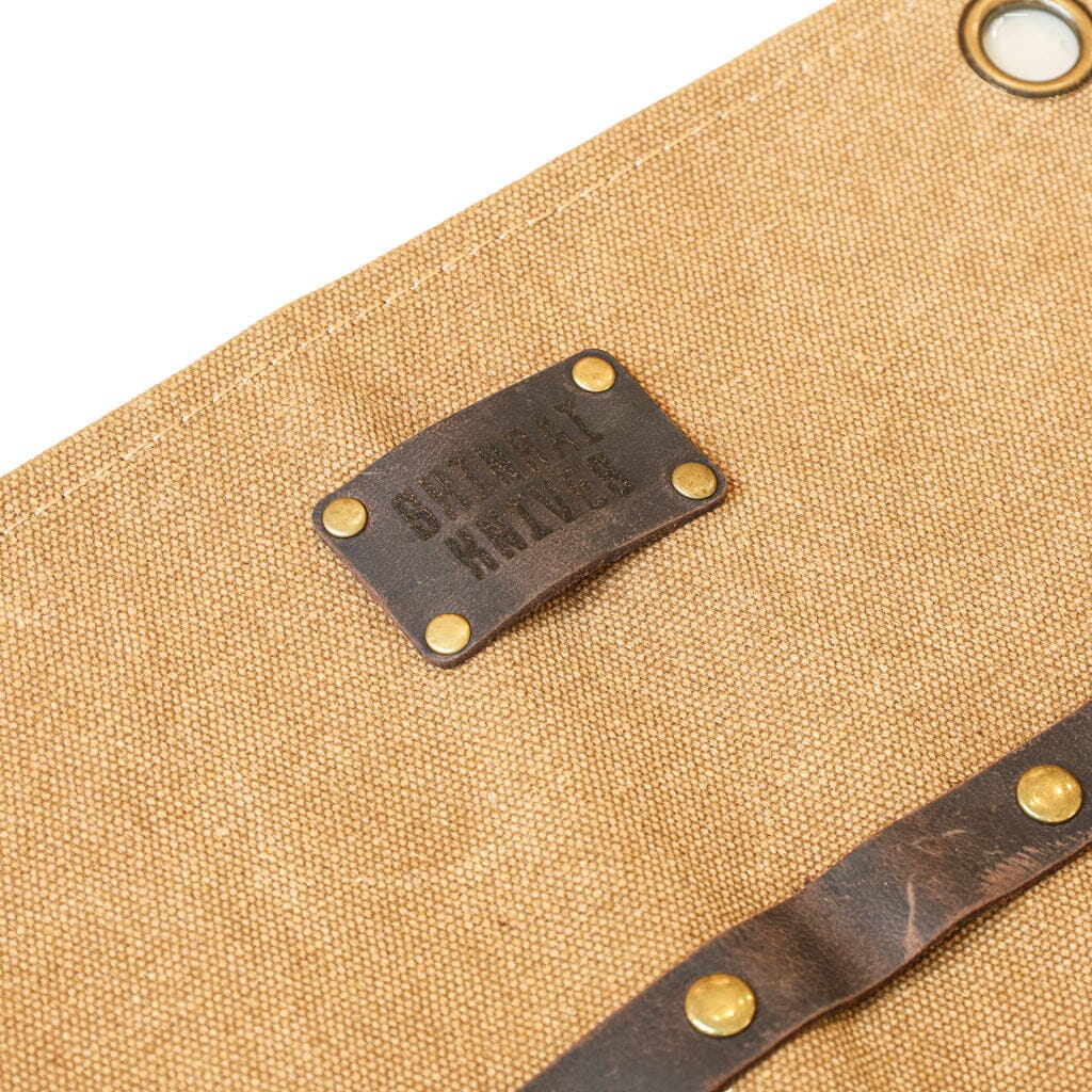 Shinrai Knives - Schort Hoogwaardig Canvas & Leer Bruin Schort Shinrai Knives 