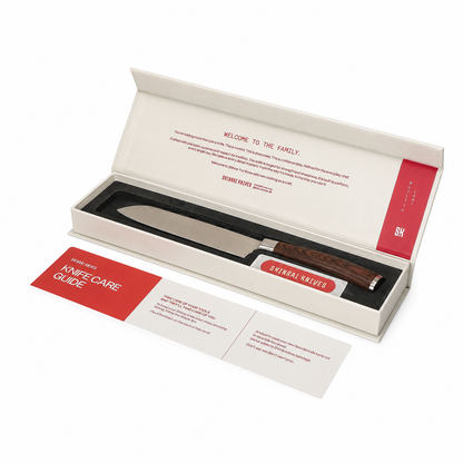 Série d'estampes japonaises Damas - Petit couteau Santoku (13cm)