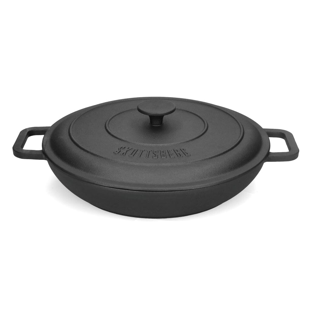 Skottsberg - Cast Iron Braadpan 31,5 cm rond met deksel Braadpan Skottsberg 