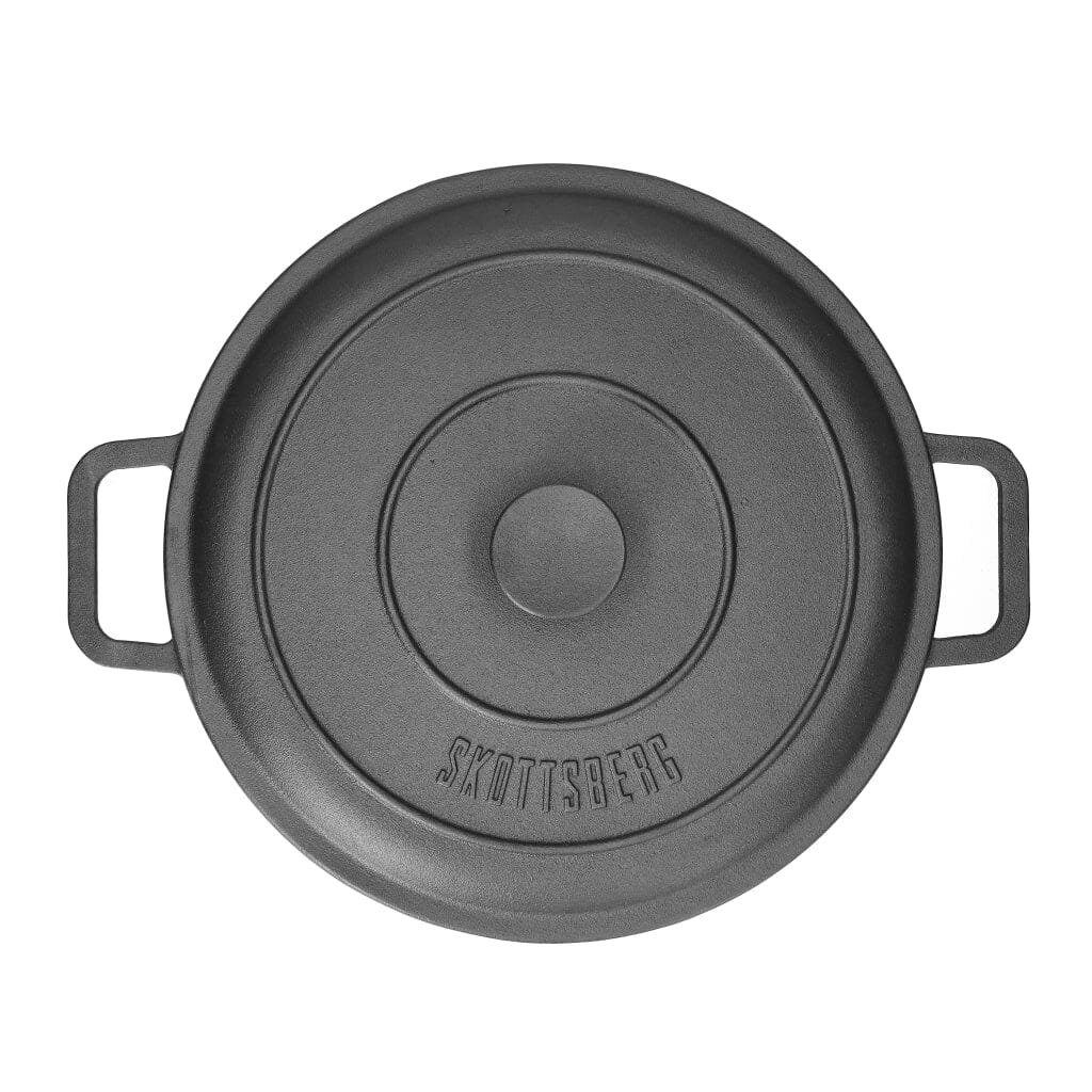 Skottsberg - Cast Iron Braadpan 31,5 cm rond met deksel Braadpan Skottsberg 