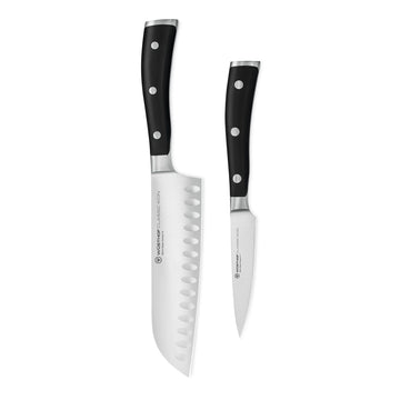 Wüsthof - Classic Ikon 2-delige Messenset - Santoku + Officemes Messenset Wusthof 