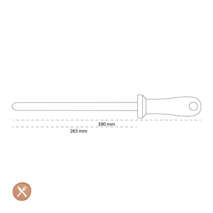 Wusthof - Keramische slijpstaaf, grof, 26 cm Wusthof 