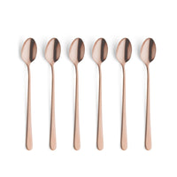 Amefa - Austin 6 Latte Lepels - Mat Koper Latte lepels Amefa 