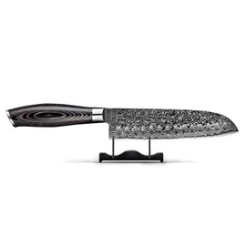 Damast Pakka Wood Series - Santoku mes Keukenmessen Shinrai Japan 