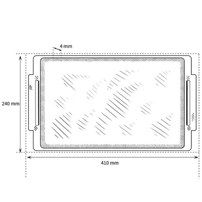 Eurolux Teppanyaki met RVS grepen 41 x 24 x 2,5 cm Eurolux 