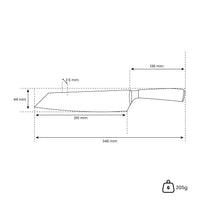 Japanse Damascus Print Series - Kiritsuke mes Keukenmessen Shinrai Japan 