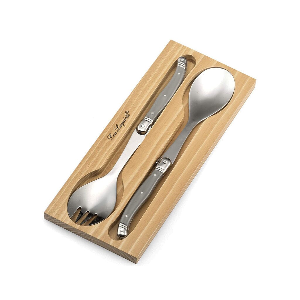 Lou Laguiole - 2-pc salad set in wooden box - taupe Slabstek Lou Laguiole 