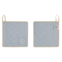 Witloft - Gerecycled Katoen Pannenlappen (2 st.) - Hemelblauw Pannenlappen Witloft 