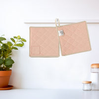 Witloft - Gerecycled Katoen Pannenlappen (2 st.) - Zalm Pannenlappen Witloft 